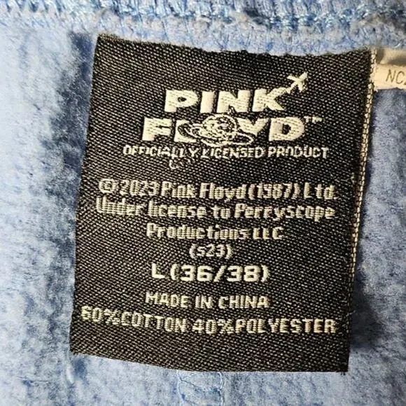 Pink Floyd Sweatpants joggers Unisex Blue Size L 36/38 Wish You Were Here - Picture 6 of 9